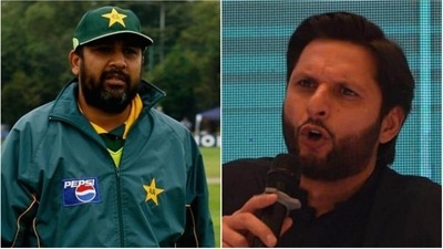 Inzamam-ul-Haq; Shahid Afridi (File) Inzamam-ul-Haq; Shahid Afridi (File)