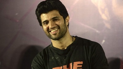 Vijay Deverakonda attends the trailer launch of his upcoming film Liger in Mumbai on July 21, 2022. (AFP) Vijay Deverakonda attends the trailer launch of his upcoming film Liger in Mumbai on July 21, 2022. (AFP)
