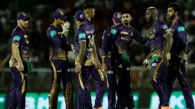 KKR players in action. (IPL) KKR players in action. (IPL)