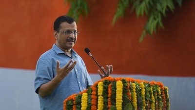 (File) Delhi CM Arvind Kejriwal addressing a gathering in New Delhi, India, (Photo by Sanchit Khanna/ Hindustan Times) (File) Delhi CM Arvind Kejriwal addressing a gathering in New Delhi, India, (Photo by Sanchit Khanna/ Hindustan Times)