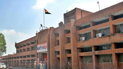 Assistant superintendent of Ludhiana central jail Jasveer Chand recovered the mobile phone during checking. (HT FILE)