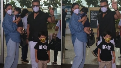 Kareena Kapoor speaks about her and Saif Ali Khan's sons Taimur and Jeh's popularity among the paparazzi. (HT Photo/ Varinder Chawla)