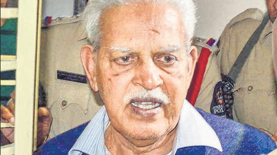 Telugu poet-social activist Varavara Rao. (PTI Photo)