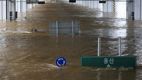 Record rainfall swamped South Korea's capital Seoul this week flooding homes, roads and subway stations. At least nine people were killed — some drowning in their homes, officials said on Tuesday. (REUTERS)