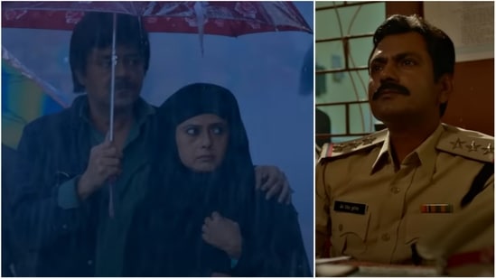 Sanjay Mishra, Sadiya Siddiqui, and Nawazuddin Siddiqui in stills from Holy Cow trailer.