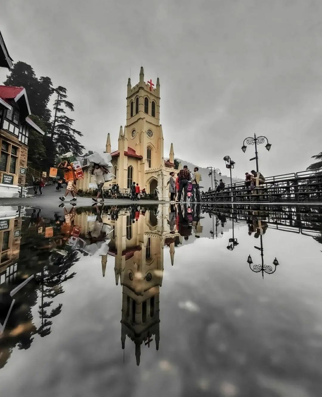 A view of the Ridge, Shimla after rain A view of the Ridge, Shimla after rain