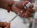 A health care worker prepares a dose of Imvanex, a vaccine to protect against Monkeypox virus.(AFP) A health care worker prepares a dose of Imvanex, a vaccine to protect against Monkeypox virus.(AFP)