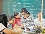 According to a data of 2018-19, the percentage of women in B.Tech program is 42, in M.Tech it is 63 and in medical and health-related courses it is 30-35 per cent. (Saumya Khandelwal/Hindustan Times) According to a data of 2018-19, the percentage of women in B.Tech program is 42, in M.Tech it is 63 and in medical and health-related courses it is 30-35 per cent. (Saumya Khandelwal/Hindustan Times)