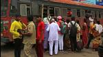 Commuters board ST bus at Swargate stand on Thursday. (Ravindra Joshi/HT PHOTO) Commuters board ST bus at Swargate stand on Thursday. (Ravindra Joshi/HT PHOTO)