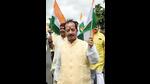 ihar Assembly speaker Vijay Kumar Sinha with BJP legislators take part in Tiranga march outside the Bihar Assembly on Thursday (Santosh Kumar/HT Photo) ihar Assembly speaker Vijay Kumar Sinha with BJP legislators take part in Tiranga march outside the Bihar Assembly on Thursday (Santosh Kumar/HT Photo)