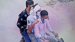 The accused caught on CCTV cameras near the PNB branch in Mullanpur Dakha (HT Photo)