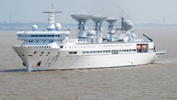 Chinese Yuan Wang 5 military vessel has the ability to map ocean beds and track satellites of adversary nations.