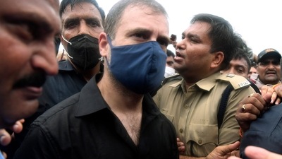 Without naming the Congress, PM Modi on Wednesday talked about Congress's August 5 protest. Without naming the Congress, PM Modi on Wednesday talked about Congress's August 5 protest. 