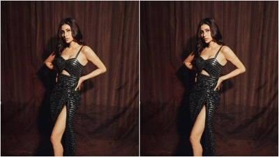 Mouni gave us fresh fashion goals as she played muse to fashion designer Neetu Rohra and picked a sequined gown from the shelves of the designer. (Instagram/@imouniroy)