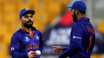 India's Virat Kohli with KL Rahul&nbsp; (REUTERS)