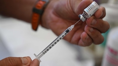 A health care worker prepares a dose of Imvanex, a vaccine to protect against Monkeypox virus. (AFP) A health care worker prepares a dose of Imvanex, a vaccine to protect against Monkeypox virus. (AFP)