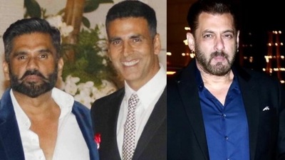Suniel Shetty once talked about Akshay Kumar and Salman Khan. Suniel Shetty once talked about Akshay Kumar and Salman Khan.