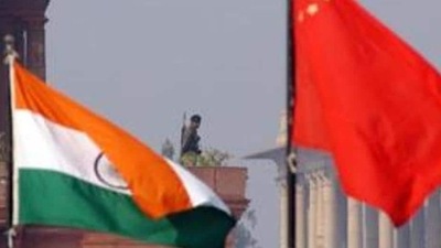 File photo of Indian and Chinese flags (Used only for representation) File photo of Indian and Chinese flags (Used only for representation)