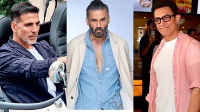 Suniel Shetty talked Akshay Kumar and Aamir Khan. Suniel Shetty talked Akshay Kumar and Aamir Khan.