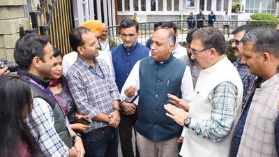 Chief minister Jai Ram Thakur listening to the grievances during the Himachal Pradesh Vidhan Sabha monsoon session in Shimla on Thursday. (Deepak Sansta/Hindustan Times) Chief minister Jai Ram Thakur listening to the grievances during the Himachal Pradesh Vidhan Sabha monsoon session in Shimla on Thursday. (Deepak Sansta/Hindustan Times)