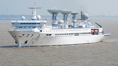 Chinese Yuan Wang 5 military vessel has the ability to map ocean beds and track satellites of adversary nations.