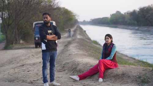 A still image from the sets of Good Luck Jerry.