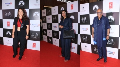 Ira Khan, Sushmita Sen and Boney Kapoor at the screening of Laal Singh Chaddha. Ira Khan, Sushmita Sen and Boney Kapoor at the screening of Laal Singh Chaddha.