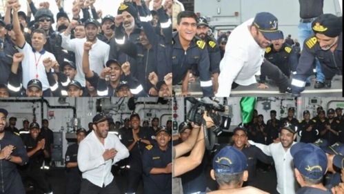 Salman Khan engaged in different activities. Salman Khan engaged in different activities.