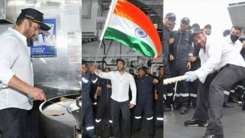 Salman was dressed in a white shirt, a pair of black pants, and shoes. Salman was dressed in a white shirt, a pair of black pants, and shoes.