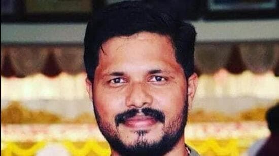 Praveen Nettaru (32) was hacked to death by unidentified motorbike-borne assailants on July 26 night. (HT photo)