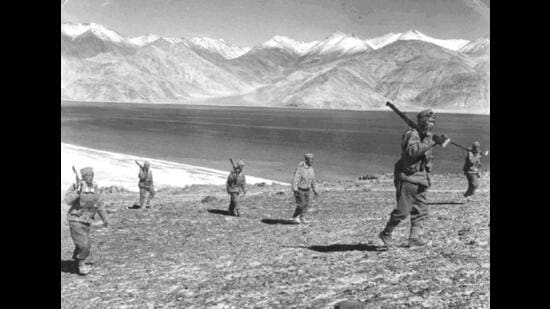 Indian soldiers on patrol during the 1962 Sino-Indian border war. (Wikimedia Commons)