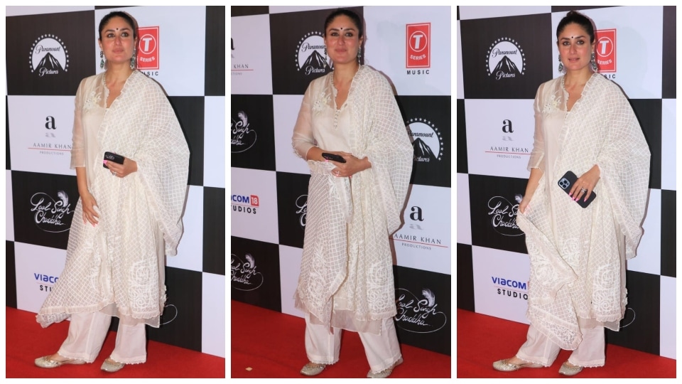 Kareena Kapoor Khan attends Laal Singh Chaddha screening. (HT Photo/Varinder Chawla) Kareena Kapoor Khan attends Laal Singh Chaddha screening. (HT Photo/Varinder Chawla)