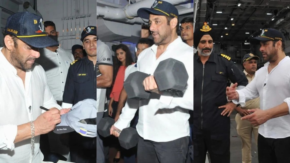 Salman signed a cap and shared conversations. Salman signed a cap and shared conversations.