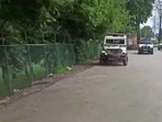 Jammu and Kashmir. Deferred visuals of the incident were shared by news agency ANI. Jammu and Kashmir. Deferred visuals of the incident were shared by news agency ANI. 