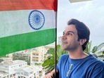 RajKummar Rao hoisting tricolour flag at home to mark his participation in goverment's ‘Har Ghar Tiranga’ initiative. RajKummar Rao hoisting tricolour flag at home to mark his participation in goverment's ‘Har Ghar Tiranga’ initiative. 