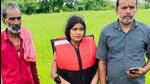 Vidisha district collector Umashankar Bhargava identified the woman as Sonam Dangi and said she fell into the river, which is in full spate, after an accident. Vidisha district collector Umashankar Bhargava identified the woman as Sonam Dangi and said she fell into the river, which is in full spate, after an accident.