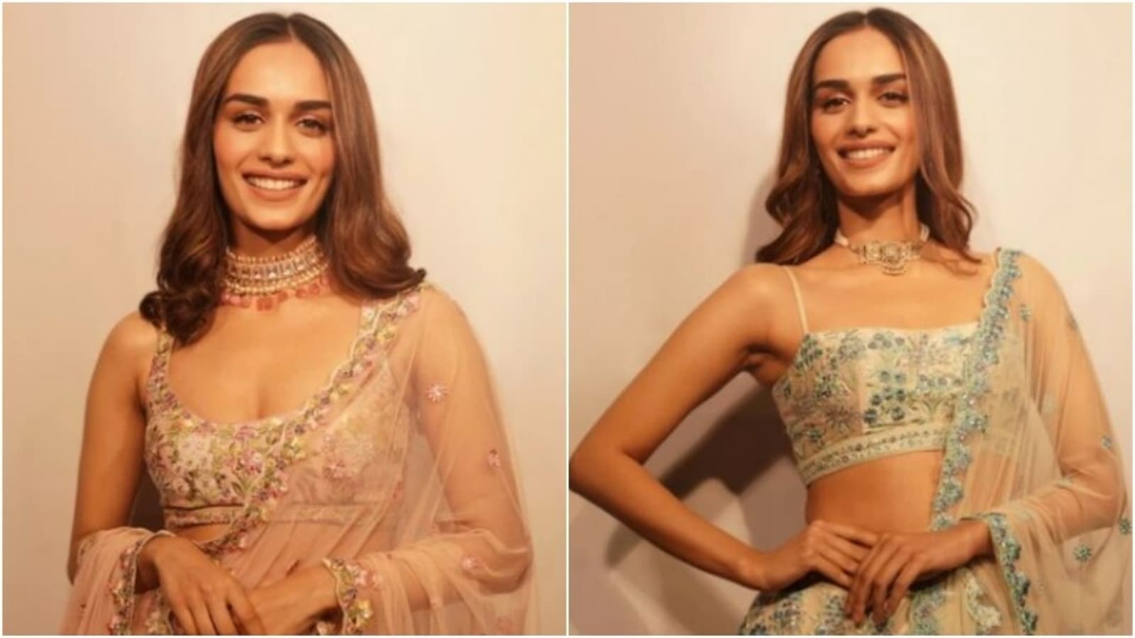 Manushi Chhillar’s pastel lehengas are for every festive season