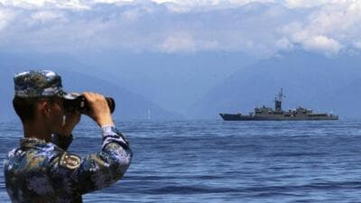 China held military drills in waters around Taiwan in response to a recent visit by US House Speaker Nancy Pelosi (Xinhua via AP) China held military drills in waters around Taiwan in response to a recent visit by US House Speaker Nancy Pelosi (Xinhua via AP)