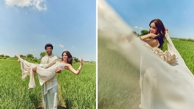 Ananya Panday and Vijay Deverakonda recreating DDLJ moments.&nbsp;