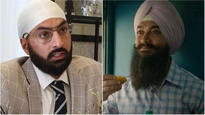 Monty Panesar; a still from Aamir Khan's character in ‘Laal Singh Chaddha’ (File photo) Monty Panesar; a still from Aamir Khan's character in ‘Laal Singh Chaddha’ (File photo)