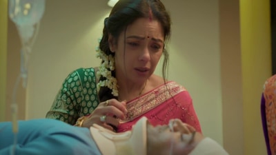 Rupali Ganguly in a still from Anupamaa.&nbsp;