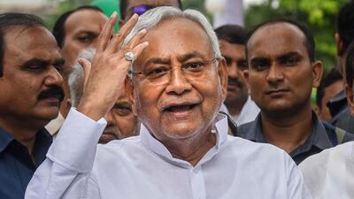 Bihar chief minister Nitish Kumar in Patna on Friday. (PTI) Bihar chief minister Nitish Kumar in Patna on Friday. (PTI)