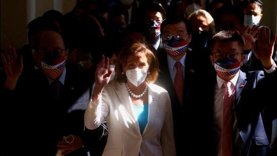 US House of Representatives Speaker Nancy Pelosi visited the parliament in Taipei, Taiwan, on August 3. (Reuters File) US House of Representatives Speaker Nancy Pelosi visited the parliament in Taipei, Taiwan, on August 3. (Reuters File)