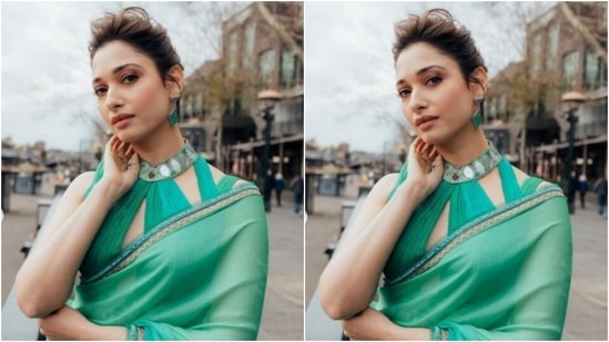 “Miss B in her Bollywood avatar,” Tamannaah captioned her pictures as she made her Instagram fans drool.(Instagram/@tamannaahspeaks)