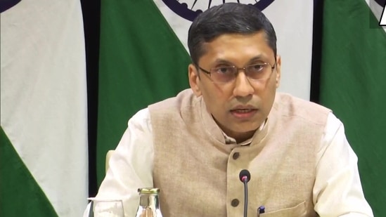 MEA spokesperson Arindam Bagchi.(Twitter/ANI) MEA spokesperson Arindam Bagchi.(Twitter/ANI)