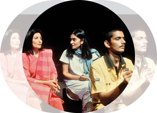 With Sukeshi Sondhi, Radhika Mital, Karl Alphonso and others from Lunch Girls cast