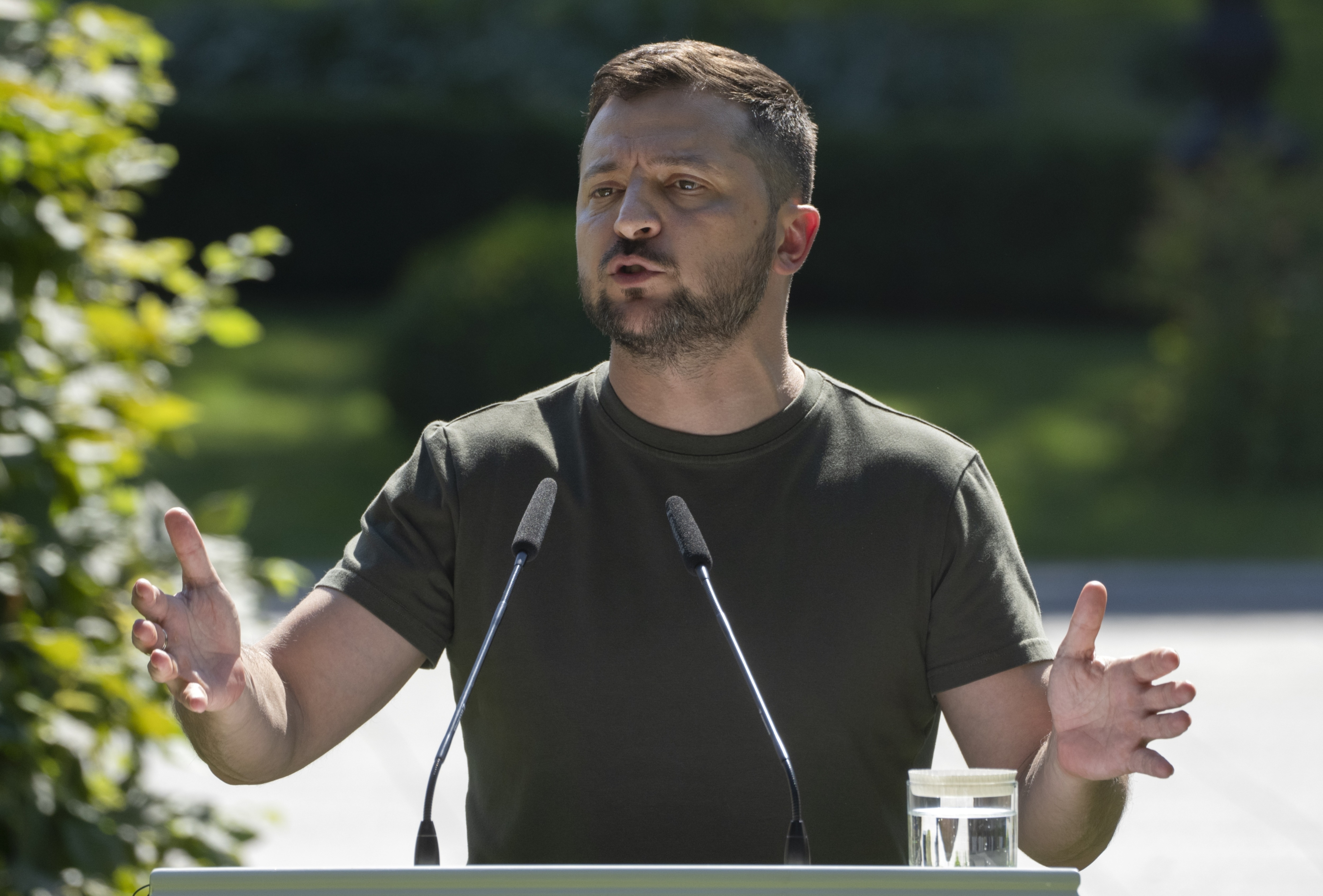 Only the Russians' full withdrawal... would guarantee nuclear safety for all of Europe, Zelensky said in his daily video address. (AP file photo) Only the Russians' full withdrawal... would guarantee nuclear safety for all of Europe, Zelensky said in his daily video address. (AP file photo)