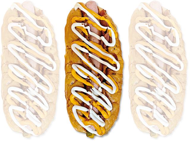 You get hot dogs in India. But you have to buy the ingredients and put them together You get hot dogs in India. But you have to buy the ingredients and put them together