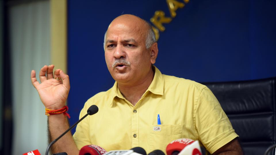 File photo of Delhi deputy chief minister Manish Sisodia addressing a press conference. (HT ) File photo of Delhi deputy chief minister Manish Sisodia addressing a press conference. (HT )
