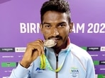 Avinash Sable poses for a photo with a silver medal that he won in the 3000m men's steeplechase event, at the Commonwealth Games (CWG) 2022(ANI) Avinash Sable poses for a photo with a silver medal that he won in the 3000m men's steeplechase event, at the Commonwealth Games (CWG) 2022(ANI)